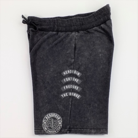 Head Rush Black Acid Mineral Wash Shorts Mens Medium NWT - Picture 4 of 6